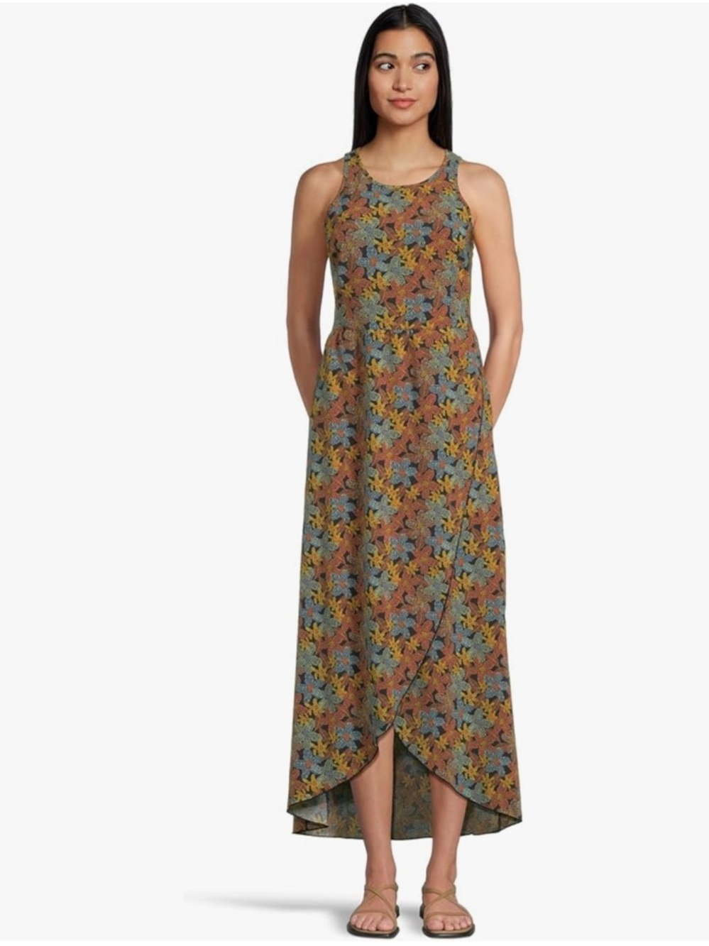 NWOT Toad & Co Sunkissed Maxi Dress XL UPF 50+ Pockets Slow Fashion Lightweight